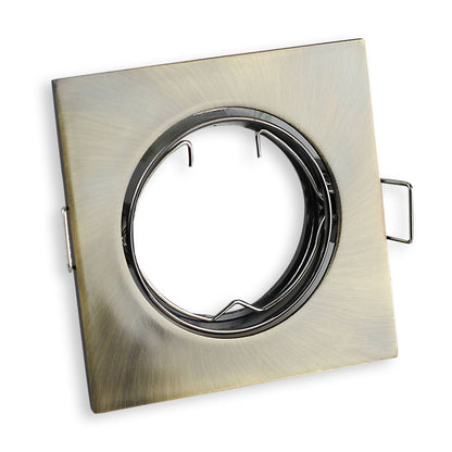 Einbaurahmen schwenkbar eckig Rahmen Einbauleuchte 75mm Spot GU10 MR16 LED