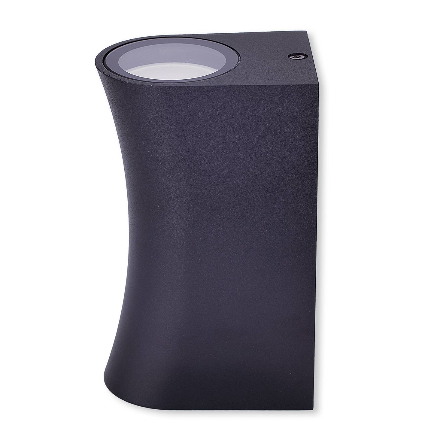 Wandleuchte Außen-Leuchte abgerundet Außenlampe IP44 Aluminium 2x GU10