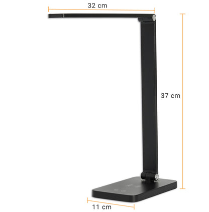 LED Schreibtisch-Lampe dimmbar Wireless Charging USB Touch Büro Tisch-Leuchte