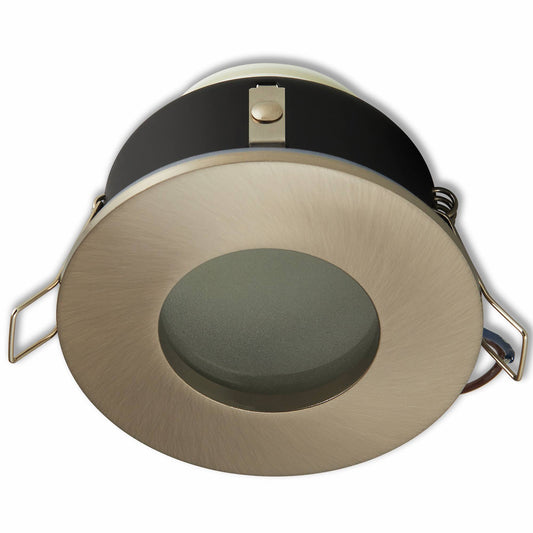 Einbaurahmen GU10 MR16 Bad Außen IP44 Feuchtraum Terasse Dusche Sauna 70-75mm