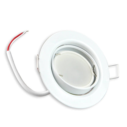 LED Einbaustrahler GU10 230 Volt 1-9 Watt rund eckig Einbauspot 75mm Lochmaß
