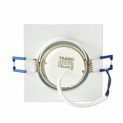LED Einbaustrahler 3-6,5W eckig weiß dimmbar Deckenspot Strahler Spot 230V