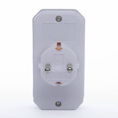 2er Set Steckdosen-Adapter 3-fach Mehrfachstecker Kindersicherung weiß schwarz 16A 250V