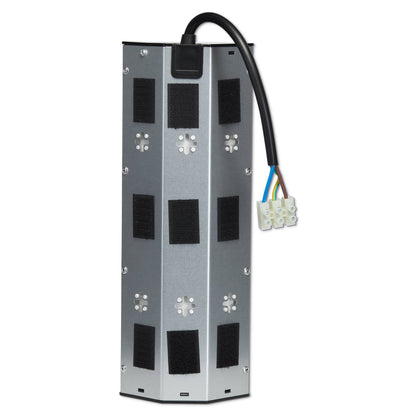 Mehrfachsteckdose 3-fach 2x USB silber Steckdosenverteiler Steckdosenadapter