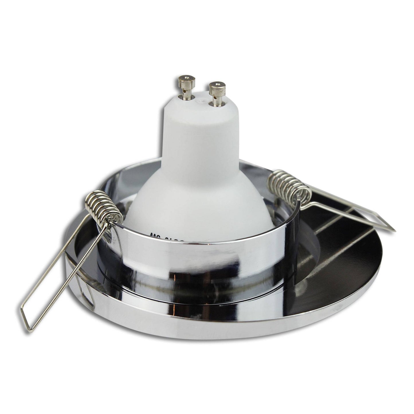 Design Einbaurahmen GU10 MR16 rund eckig weiß chrom Gehäuse Einbauleuchte Ø70mm