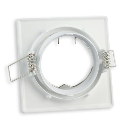 LED Einbaustrahler GU10 230 Volt 1-9 Watt rund eckig Einbauspot 75mm Lochmaß