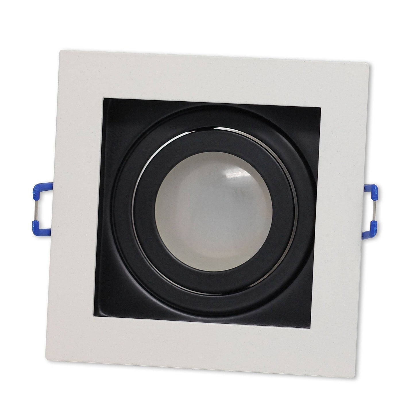 LED Einbaustrahler 3-6,5W eckig rund dimmbar 230V flach Spot Strahler 90-95mm