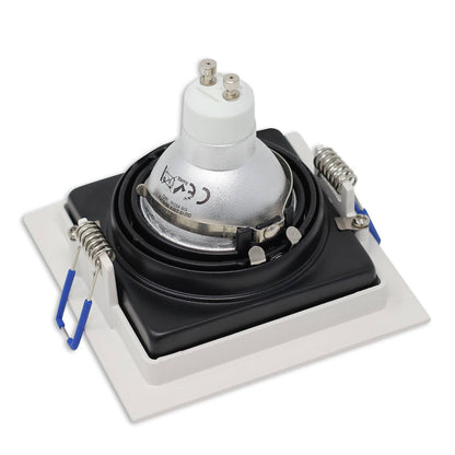 LED Einbaustrahler 1-9W eckig rund 230V GU10 90-95mm Bohrloch schwenkbar