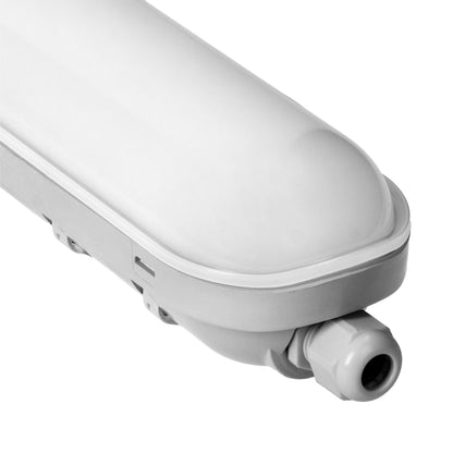 Trano LED Feuchtraumleuchte 36W, 3600lm, 120cm, IP65 IK08, 4000K neutralweiß, staubdicht, ABS/PC, SMD, langlebig 30.000h
