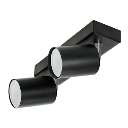 Elegante Wand- und Deckenleuchten in Schwarz, 1-4 Flammig, GU10