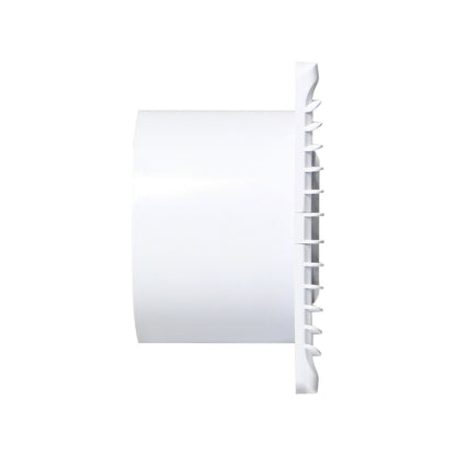 Trano Badezimmerlüfter 100mm Wandmontage mit Zugschalter – 93 m³/h Luftleistung, 26 dB, 8W, 135x135mm, flach & kompakt