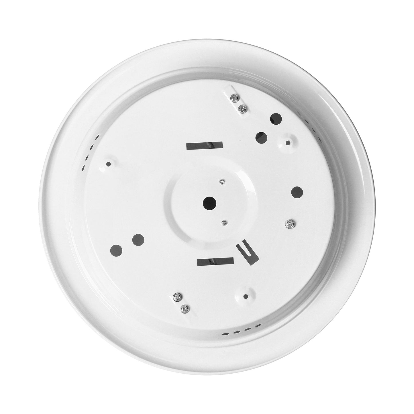 Trano Deckenleuchte mit 360° Bewegungsmelder, 2x18W E27, IP20, Ø300mm, Polycarbonat, PIR Sensor, für Flur Keller Garage