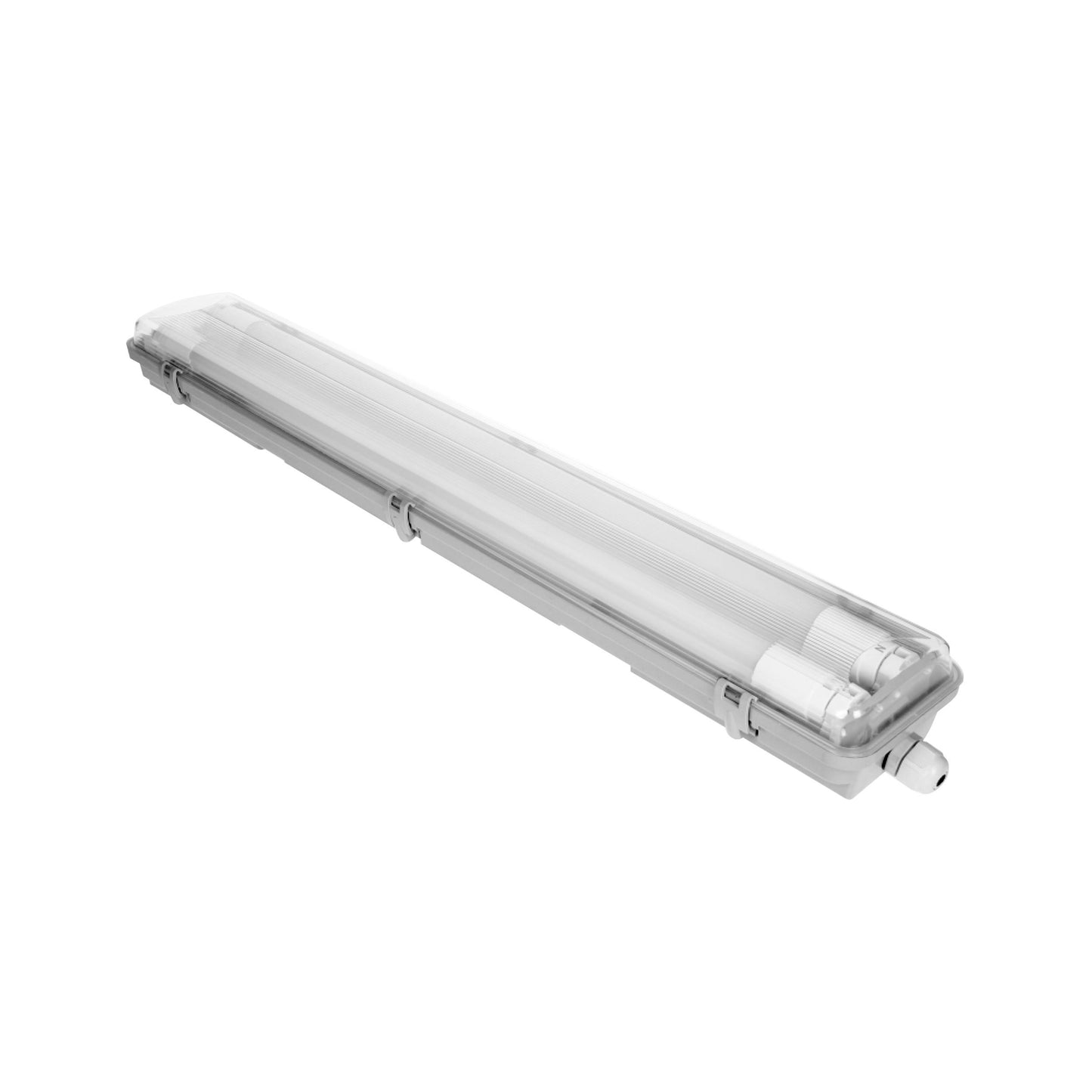 Trano LED Feuchtraumleuchte IP65 2x9W/18W/22W | 1800–4800lm | 4000K | T8 LED Röhren | 60–150cm | Staubschutzlampe Werkstatt Garage Keller