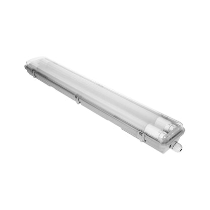 Trano LED Feuchtraumleuchte IP65 2x9W/18W/22W | 1800–4800lm | 4000K | T8 LED Röhren | 60–150cm | Staubschutzlampe Werkstatt Garage Keller