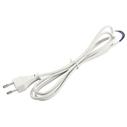 Euro-Netzkabel-Sammlung: Verschiedene Längen und Farben, mit und ohne Schnurschalter, blanken Enden, 2x0,75 mm²