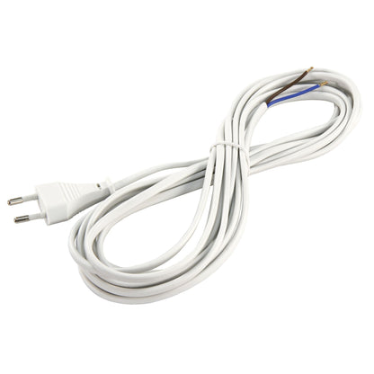 Euro-Netzkabel-Sammlung: Verschiedene Längen und Farben, mit und ohne Schnurschalter, blanken Enden, 2x0,75 mm²