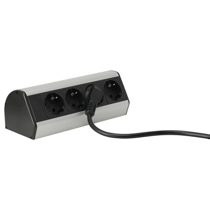 Möbel-Steckdose Schreibtisch Küche Büro Kabel 4-fach Mehrfachsteckdose 2m Kabel