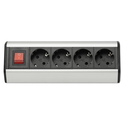 Mehrfach-Steckdose schaltbar 4-fach Steckdosenleiste Möbel Küche Büro Adapter 