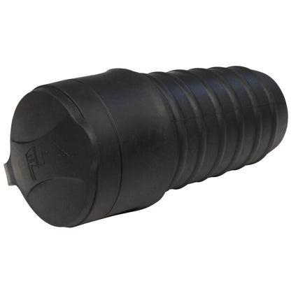 Robuster Gummi-Schutzkontaktstecker oder -Kupplung, Schwarz, Wiederanschließbar, DIN-Norm, 250V~