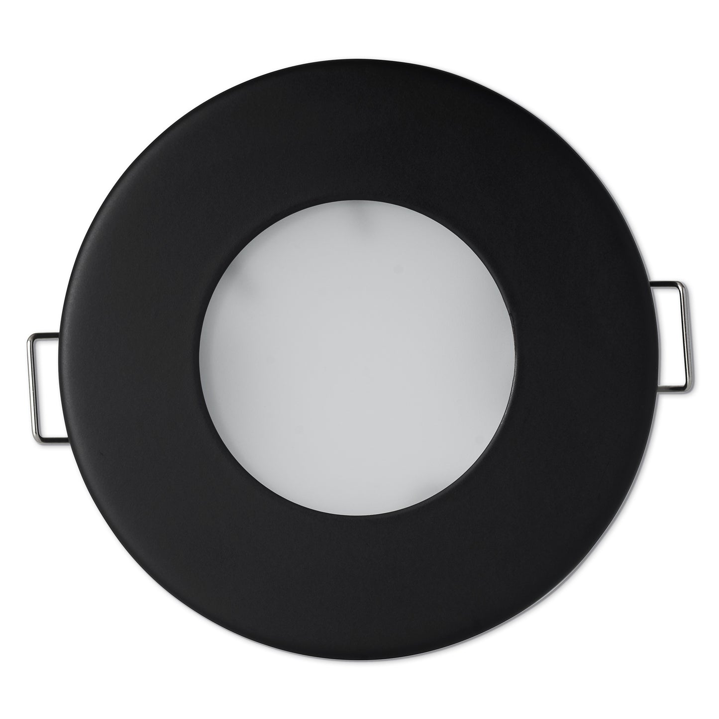LED Einbaustrahler rund schwarz IP44 LED Modul Außen Bad 60-65mm Bohrloch