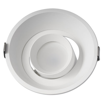 LED Einbaustrahler IP20 GU10 1-9W weiß rund 111mm Bohrloch