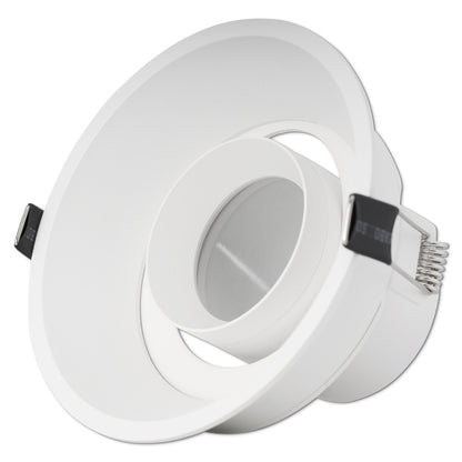 LED Einbaustrahler IP20 GU10 1-9W weiß rund 111mm Bohrloch