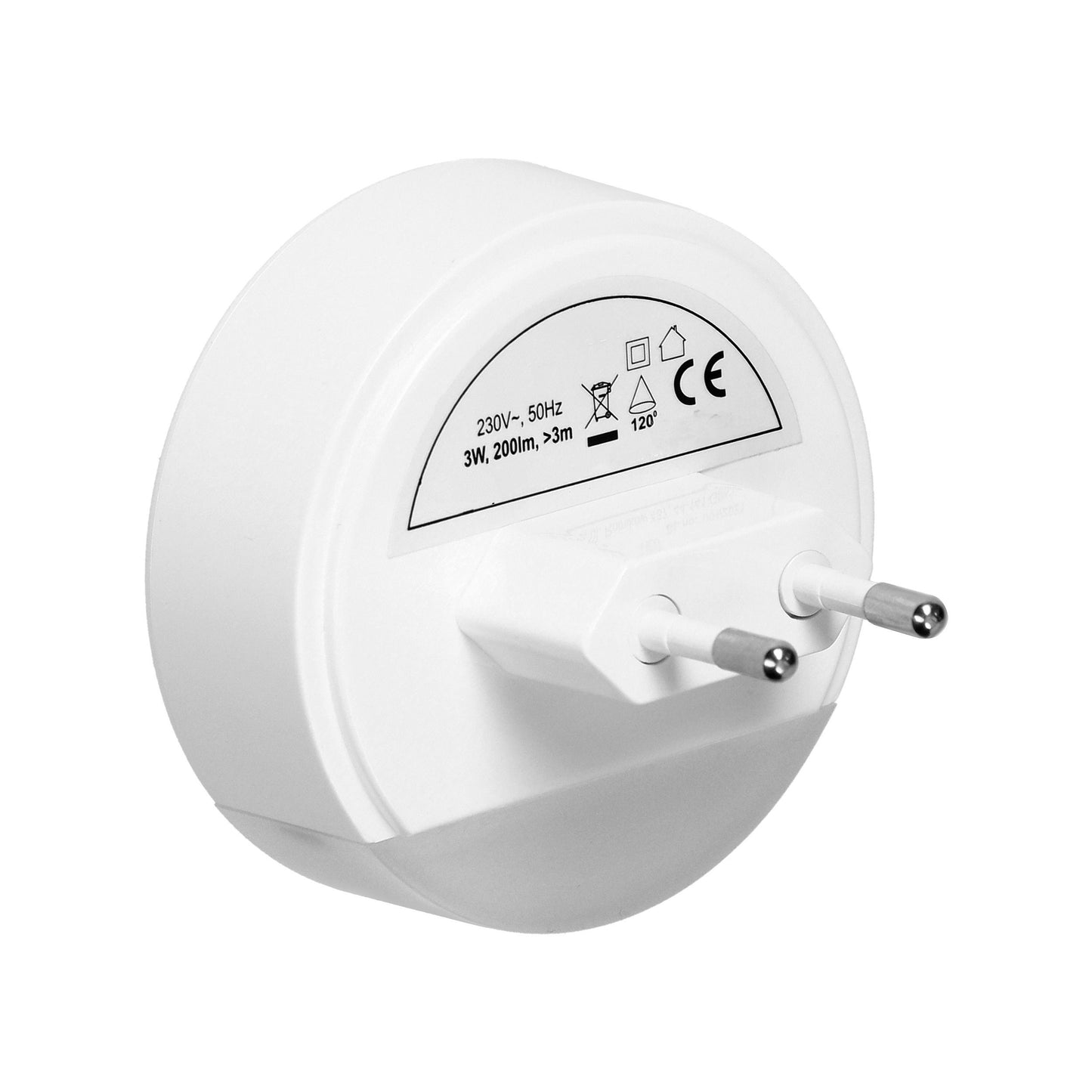 LED-Nachtlicht mit Bewegungs- & Dämmerungssensor, 3W, 200lm, 3000K, 230V~, 50Hz