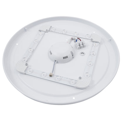 Trano LED-Deckenleuchte 18W mit HF-Bewegungsmelder, 1440lm, 3000K Warmweiß, Ø33cm, Flurleuchte, Dielenlampe, Wand- und Deckenmontage, 220-240V, Energieklasse F