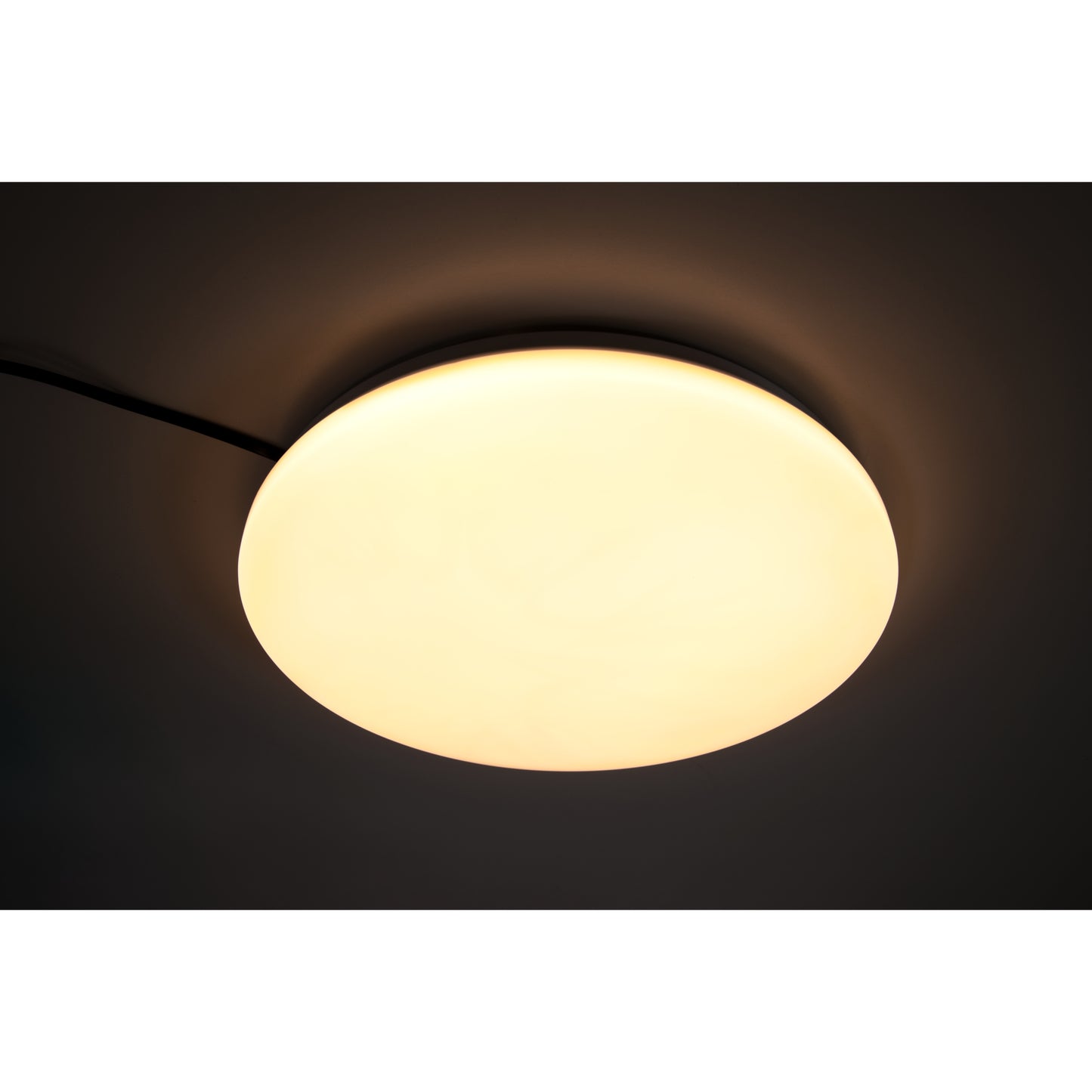 Trano LED-Deckenleuchte 18W mit HF-Bewegungsmelder, 1440lm, 3000K Warmweiß, Ø33cm, Flurleuchte, Dielenlampe, Wand- und Deckenmontage, 220-240V, Energieklasse F
