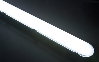 Trano LED Feuchtraumleuchte 150cm | 48W | 7200lm | IP65 | Neutralweiß 4000K | Wasserdichte Wannenleuchte für Garage, Werkstatt, Keller & Industrie | Stoßfest und durchverdrahtbar