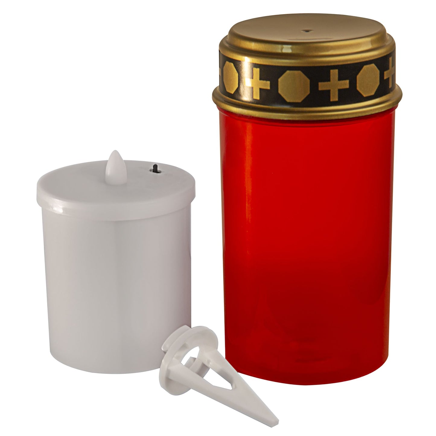 LED Solar-Grablichter in 3 Varianten - Rot, Gelb, Warmweiß, mit Flackereffekt, Timer und Erdspieß