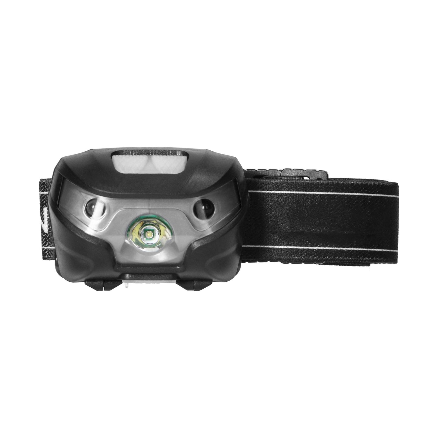 Robuste Stirnlampe mit berührungslosem Schalter, beweglichem Kopf und USB-Ladung