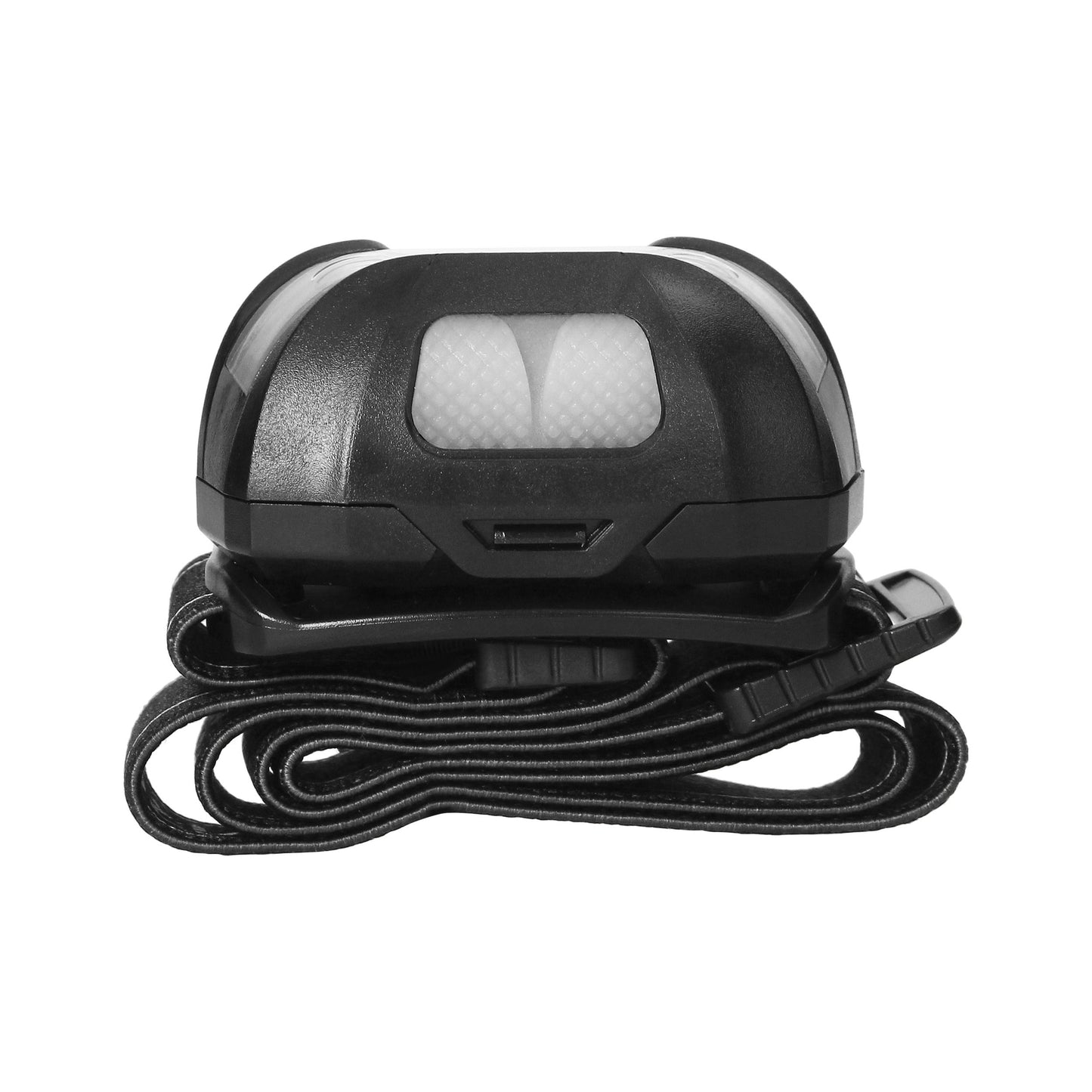 Robuste Stirnlampe mit berührungslosem Schalter, beweglichem Kopf und USB-Ladung