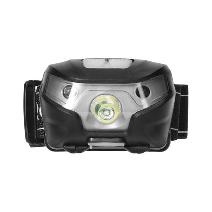 Robuste Stirnlampe mit berührungslosem Schalter, beweglichem Kopf und USB-Ladung