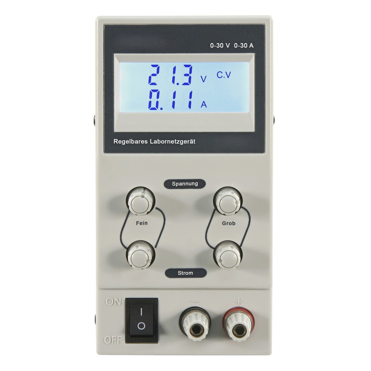 Labornetzgerät 0-30V 0-10A / 0-3A Regelbar – Digitale LC-Anzeige, Schaltnetzteil, Konstantspannung, Konstantstrom, Kurzschlussschutz, Netzteil für Labor, Werkstatt, Elektronik, Schule