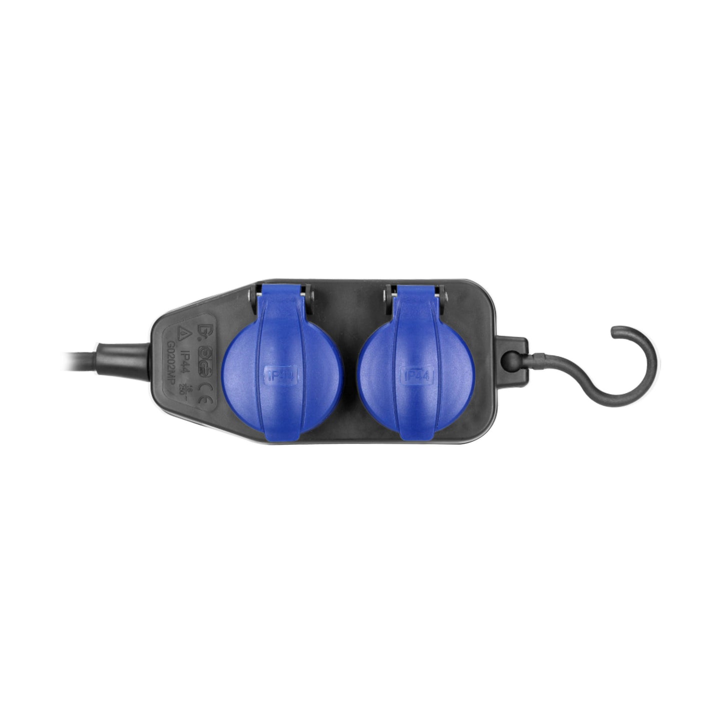 4-fach Steckdose mit Hacken für Außen & Werkstatt – 5m/10m