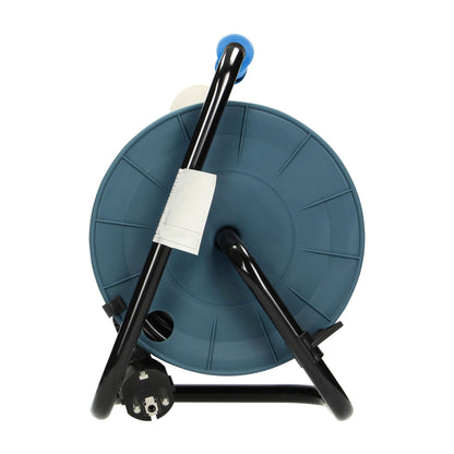 MINI Trommelverlängerung 15m, 4x2P+E, Türkis, Schuko, 2300W/10A