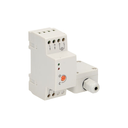 Dämmerungssensor für DIN-Schiene, IP65, Max. Belastung 3000W, Weiß