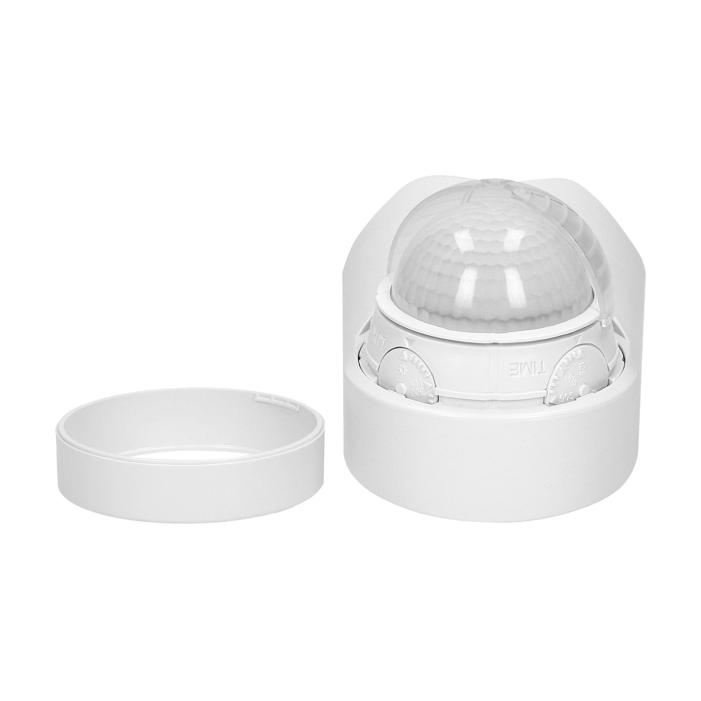 Bewegungsmelder 240° IP65, 2 Sensoren, Max. 1200W, LED-Quelle 300W, Weiß