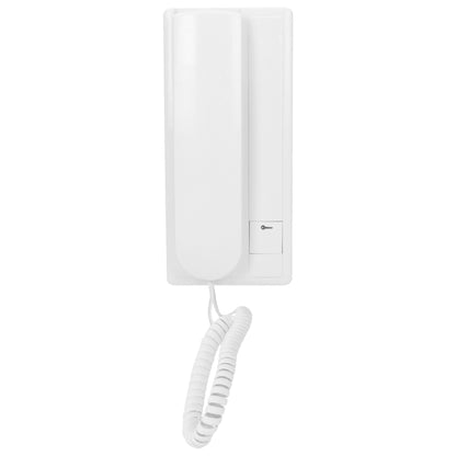Trano Türsprechanlage 1-Familienhaus Unterputz | 230V AC | 4-Draht | IP44 | Unifon mit Hörer | Direktanschluss E-Öffner