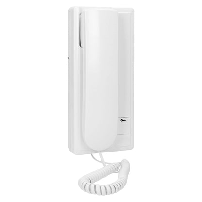Trano Türsprechanlage 1-Familienhaus Unterputz | 230V AC | 4-Draht | IP44 | Unifon mit Hörer | Direktanschluss E-Öffner