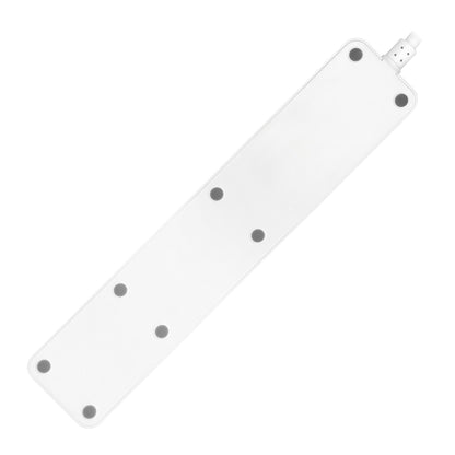Trano Smart Wi-Fi Steckdosenleiste 3x Schuko 3680W, 3x USB A+C 2,4A, Energiezähler, Alexa/Google kompatibel, Weiß, 1,8m Kabel