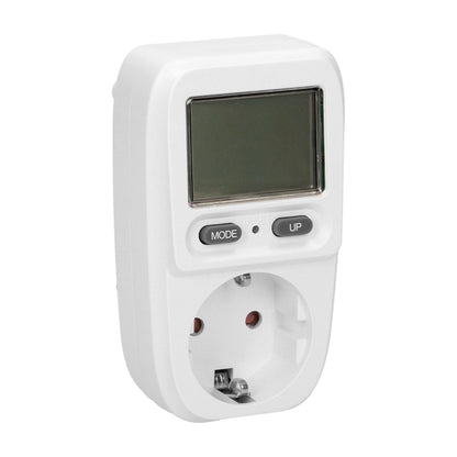 Energiekostenmessgerät mit LCD-Display, Max. 3680W, in Weiß oder Schwarz