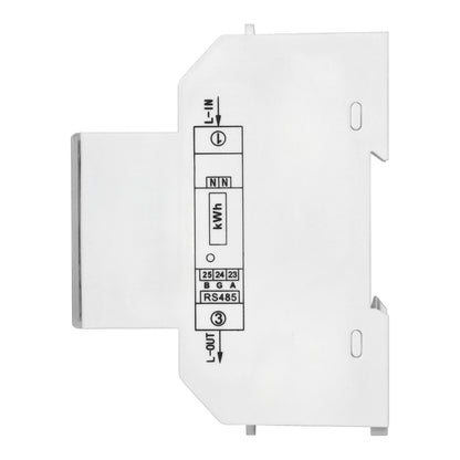 Trano 1-phasiger Energiezähler RS-485 Modbus RTU | 100A | 230V AC | LCD | DIN TH-35mm | MID-konform | 1000 imp/kWh | Genauigkeit B