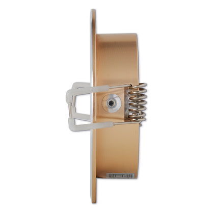 Einbaurahmen rund gold Deckenstrahler Einbauleuchte 70mm flach Spot für MR16 GU10