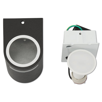 Wandleuchte Außen-Leuchte 8 cm Außenlampe IP44 GU10 Anthrazit Wandlampe