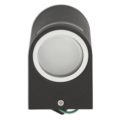 Wandleuchte Außen-Leuchte 8 cm Außenlampe IP44 GU10 Anthrazit Wandlampe