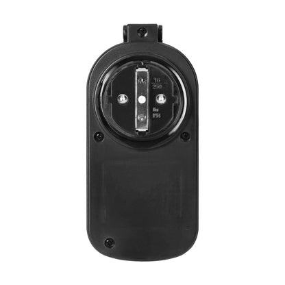 2er Set Funksteckdosen mit Fernbedienung, IP44, 1000W, Schuko Typ F, Schwarz