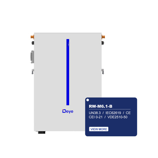 Deye RW-M6B (6.14 kWh): Leistungsstarker LiFePO4-Batteriespeicher (48V)