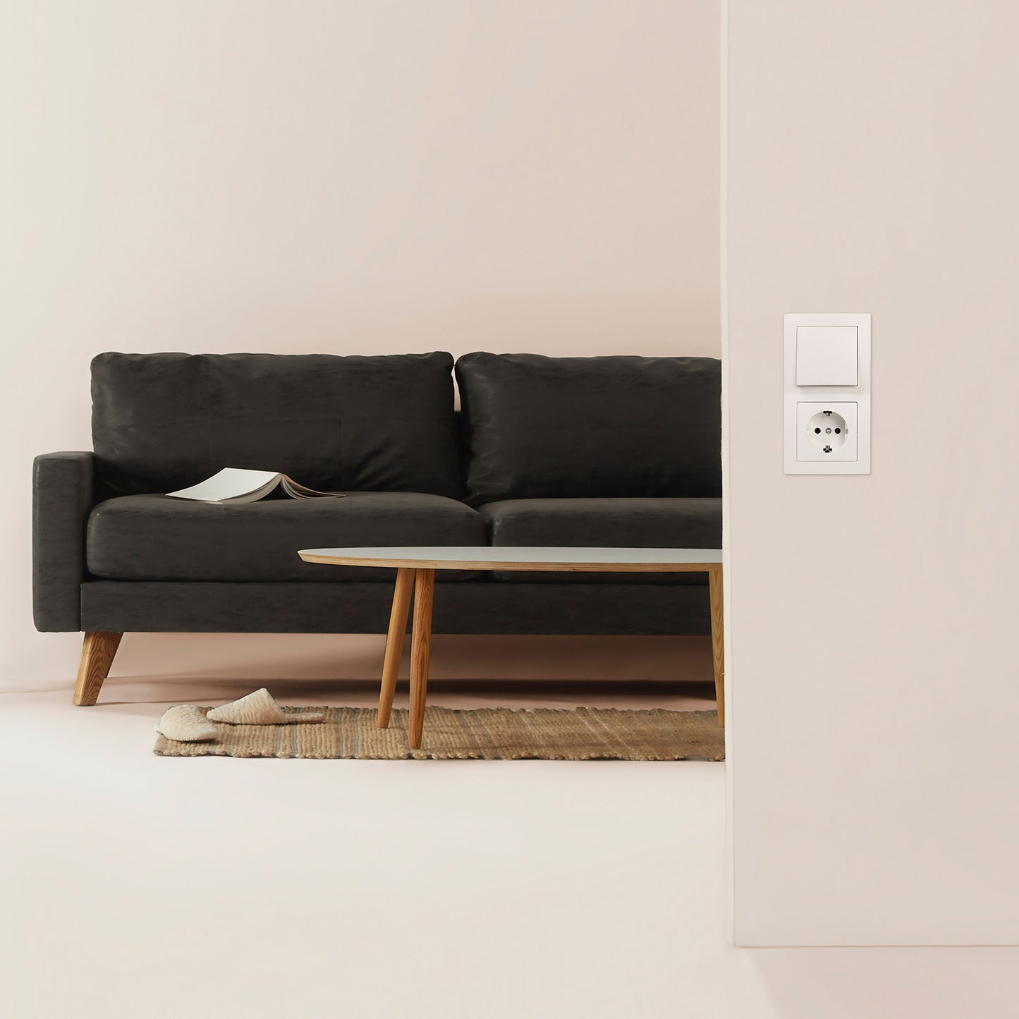 Trano Flair Schalter und Steckdosen Set für Einfamilienhaus – 95-teiliges Komplettset in Weiß – Modernes Design & Hochwertige Verarbeitung